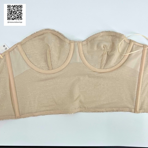 Zara (Large - NWT) Champagne Sequin Corset Top - Picture 6 of 12